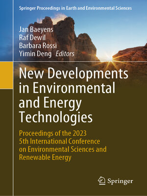 cover image of New Developments in Environmental and Energy Technologies